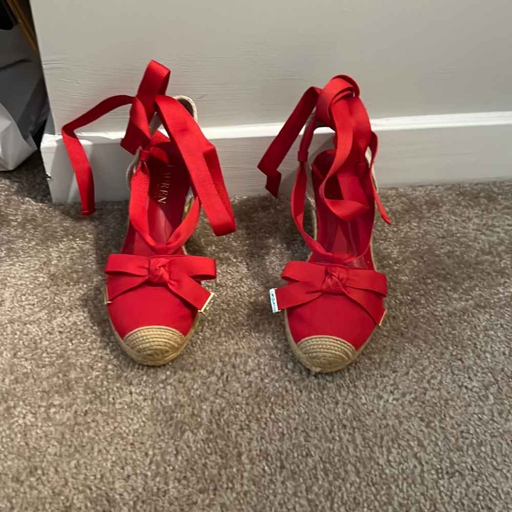 Red Ralph Lauren espadrilles